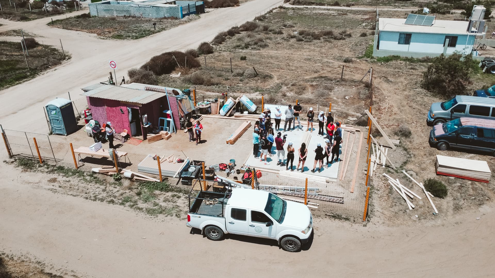 Team arriving and connecting at the retreat in Ensenada