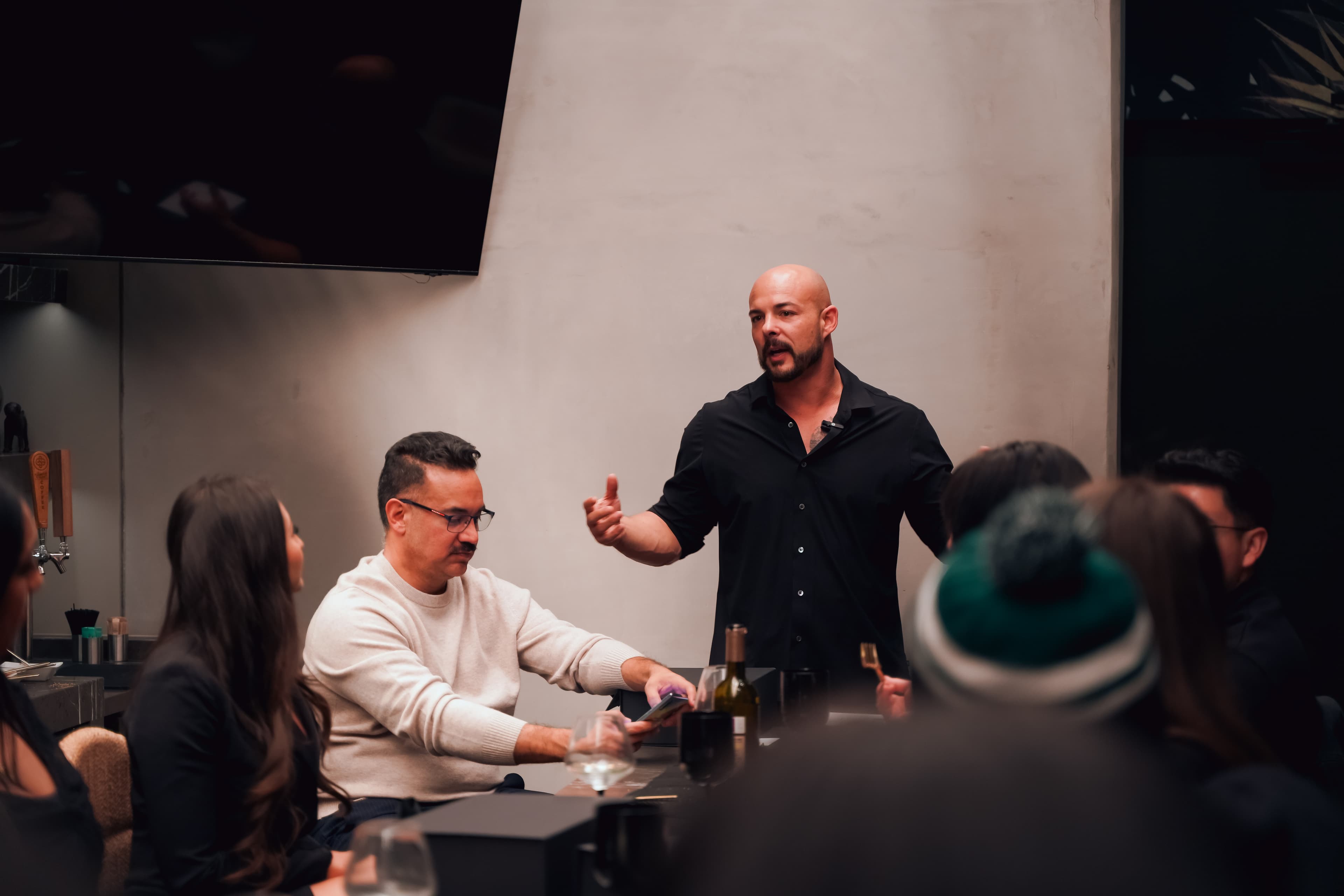 Garin leading an intimate workshop session