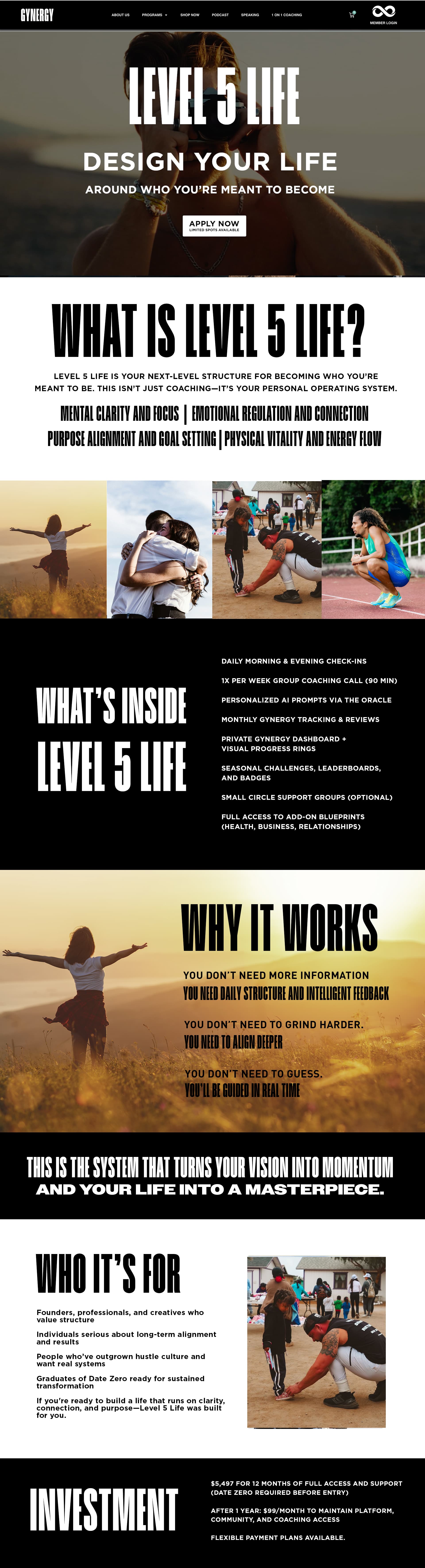 LVL 5 Elite one-on-one coaching with Garin Heslop